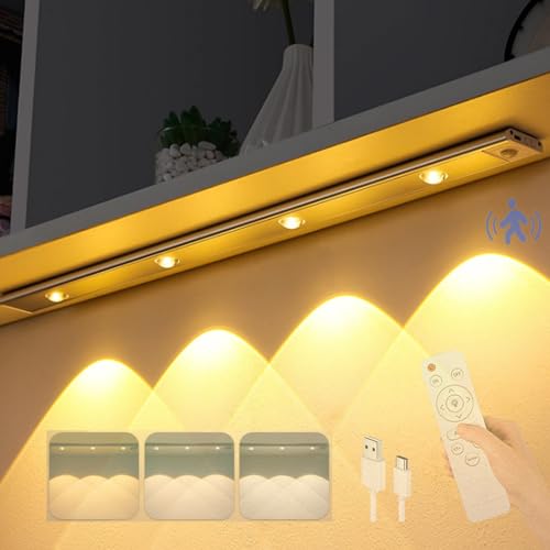 Luz de pared para cocinas y dormitorios recargable con mando a distancia y sensor
