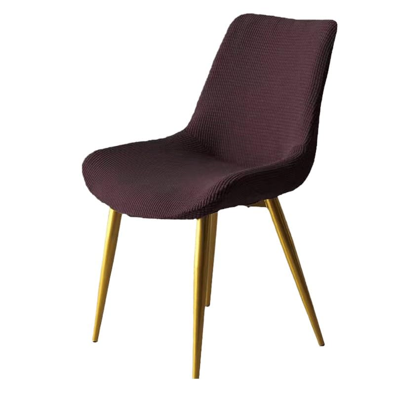 Lot de 6 housses de chaise de salle à manger extensibles modernes universelles marron
