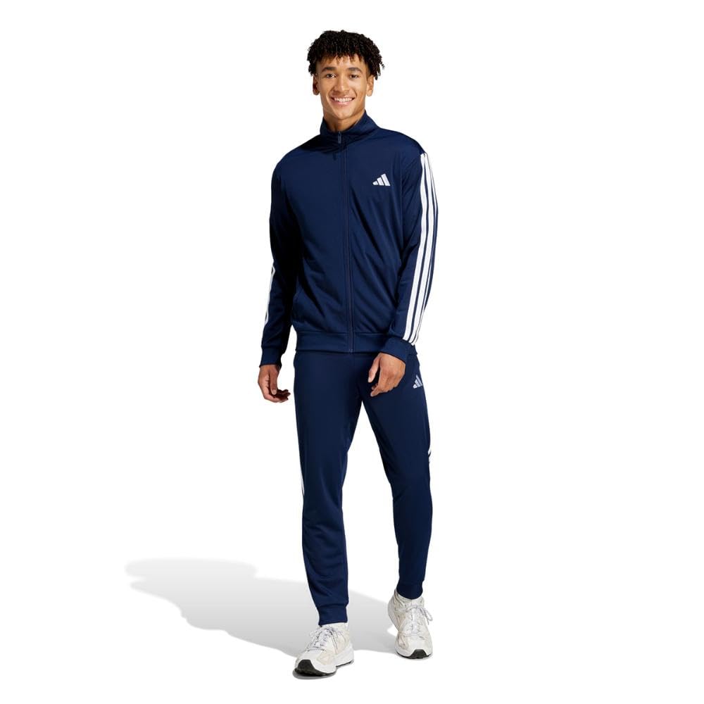 adidas Uomo Sportswear Basic 3 Stripes Tricot Tracksuit