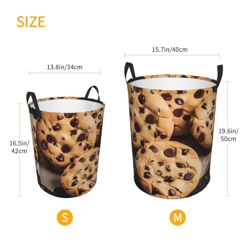 Grand panier à linge chocolat au design pliable et durable