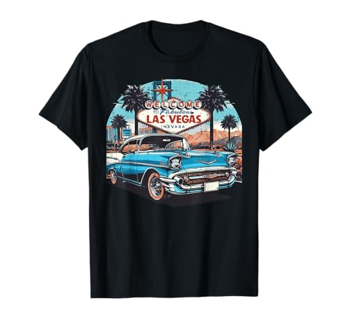 Classic Car Welcome Las Vegas Vacation Summer Men Women Kids