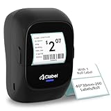 CLABEL Label Printer, Barcode Printer, 221B Thermal Bluetooth Portable Label Maker Machine with 1 Roll Tape for Small Business,Office, Home Food Label Clothing Label Black