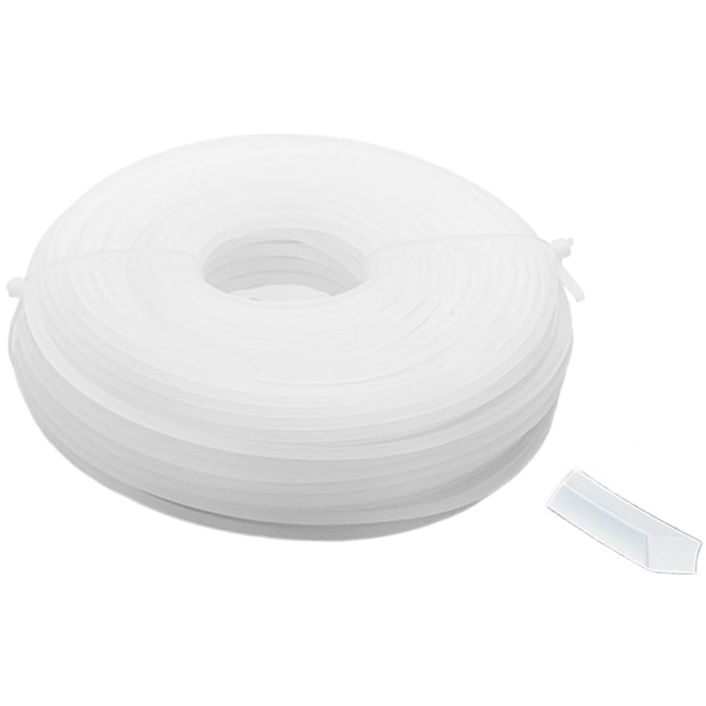 Cuerda de desbrozadora de 3,0 mm con núcleo de acero, hilo de nailon duradero para cortacésped, cuerda reforzada para césped denso y malas hierbas, resistente hilo para el cuidado del
