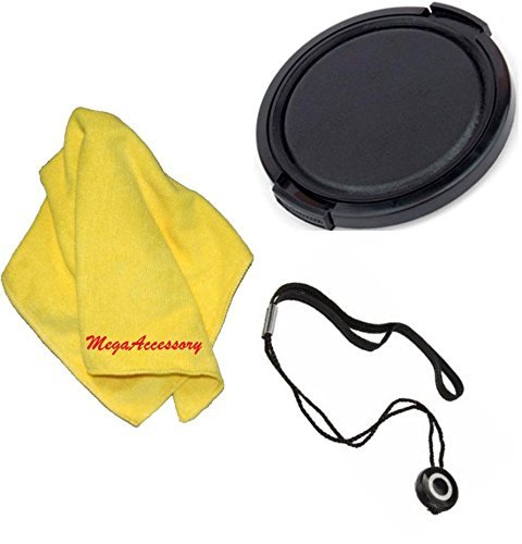 82mm Universal Snap-On Lens Cap For Olympus 150mm f/2.0 Zuiko Digital Telephoto Lens + Cap Keeper + MicroFiber Cleaning Cloth + LCD Screen Protectors