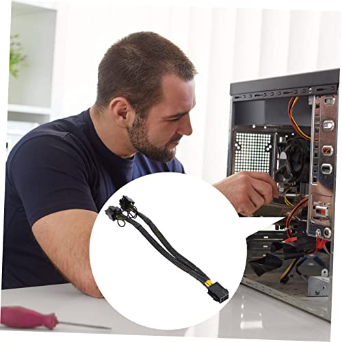 Cable de alimentación gráfica doble con divisor de corriente y conectividad estable PCIe 7