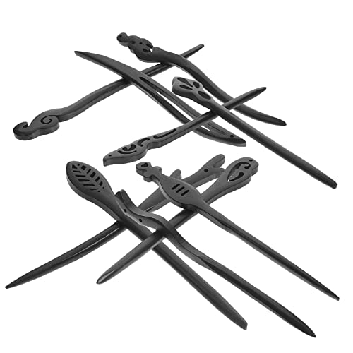 Épingles à cheveux bois traditionnelles chinoises chignons rétro x30