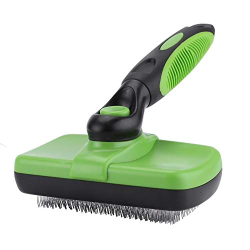 Auto-limpeza Shampooing Pet Brush, Professional Pet Comb, Beleza Pet Grooming Brush para derramament