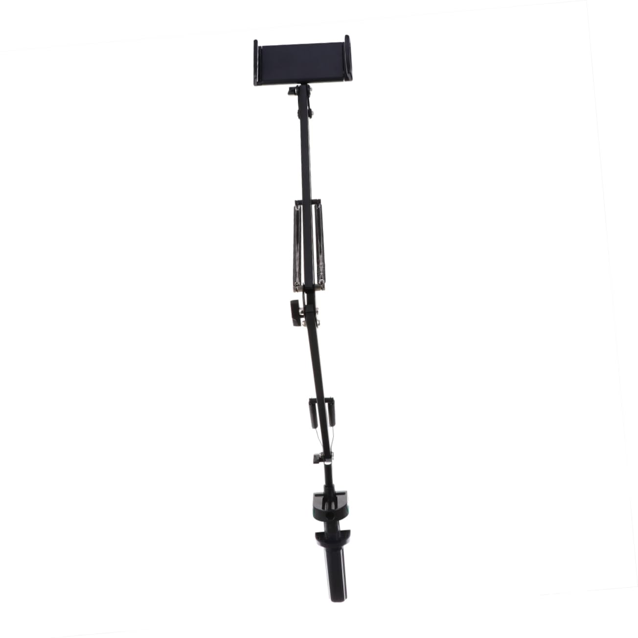 jojofuny Supporto per Tablet e Telefono da Scrivania Braccio Articolato, Pieghevole, Clip di Fissaggio, Regolabile in Angolo e Dimensione, Nero