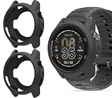 GIOPUEY Cover Compatibile con Coros Apex 4 46mm, [2 Pezzi] Morbido TPU Silicone Case Protettiva, Ultra-Sottile Custodia - Black