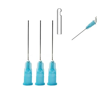 SNAWOP Dental Endo Irrigation Syringe Needle Tips 50PCS End-Closed Side Hole 23G/27G/30G 23G,Blue