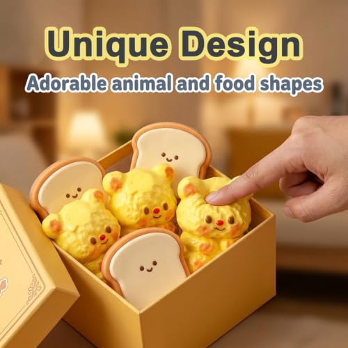 Image of PATPAT 2Pcs Slow Rise Squishy Toy Fidget Toys, Taba Squishy | Office Stress Relief Squishies Stress Ball Sensory Toy for Adults Anxiety Relief, Ideal Birthday Return Gift & Party Favors