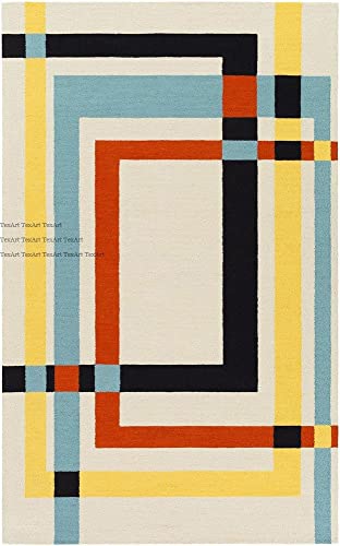 Image of Soft Pure Woolen Modern Collection Tufted Carpet for Living Room,Bedroom'Kitchen and Hall (7 X 10) Feet