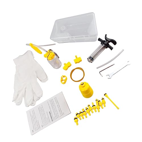 Happyyami 1Set Mountain Bike Brake Bleed Kit Durable Oil Refill Tool for Essential Brake Oil Bleed Kit for Hydraulic Disc Brakes Professional Maintenance