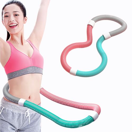 フラフープダイエット用フィットネス ポータブル ソフトスプリングフラフープ大人ストライン訓練 筋トレ リング 多機能フィットネスリング 室内男女兼用 脂肪燃焼 加重フラフープ(1KG,60斤~90斤に推奨)