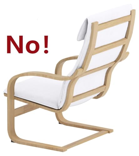 The Thick Cotton Pello Replacement Cover is Made Compatible for IKEA Pello Chair Or Armchair Slipcover (New Coffee)