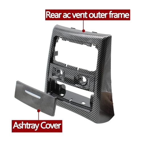 Rejilla de ventilación trasera para BMW Serie 3 E90 E91 marco exterior negro 7