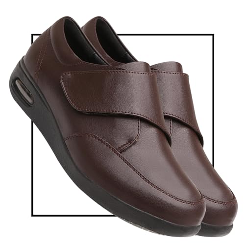 Chaussures pour œdèmes diabétiques en cuir grande taille pour homme et femme