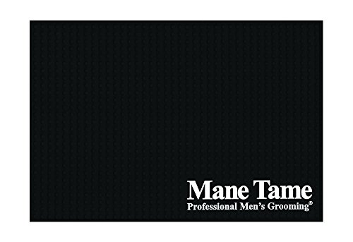 Mane Tame Professional Barber Station Mat 16" x 11" x .25" - Durable, Heavy-Duty, Sleek Design. Comfortably fits most barber workstations!
