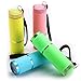 Leuchtet im Dunkeln Taschenlampen 9 LED Gummi Beschichtete Taschenlampen mit Griff Mini LED Fluoreszierende Taschenlampe Aluminium Tragbare Handliche Taschenlampe in 4 Farben ( 4 Stücke)