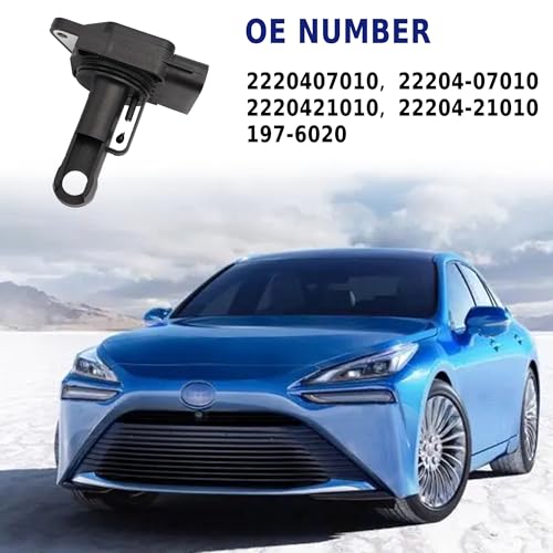 Mass Air Flow Sensor MAF Compatible with Mazda 2/3 /4/5 /6, Toyota Avalon/Camry/Prius/Sienna/Tacoma, Volvo C30/S40/S60/S80 Lexus ES300/RX300- Replaces 2220407010, 22204-21010,AF10135, MAF5067 - Thumbnail 4