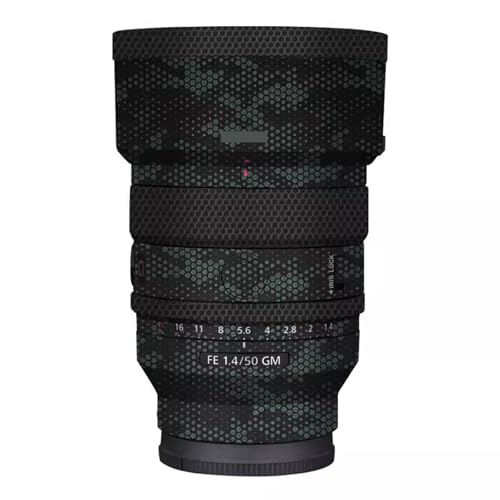 Autocollant en vinyle vert mamba pour objectif Sony FE 50 mm F1.4 GM