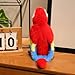 HOKESS Plush Macaw Parrot Stuffed Animal, Soft Plush Bird Toy Doll Gifts for Kids, 9 Inch (Red)