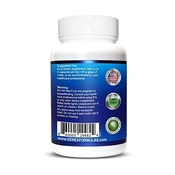 NMN-Stabilized-Form-1000mg-Per-Serving-Nicotinamide-Mononucleotide-Direct-NAD-Supplement-120-Capsules Genex Formulas Supplements - 99% Pure Shelf Stabilized Supplement Capsules for Increased NAD Levels & Healthy Aging, GMP…