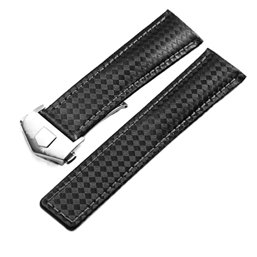 Bracelet de montre TAG HEUER MONACO cuir et carbone pour votre quotidien chic