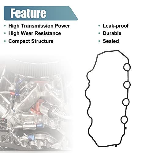 Image of X AUTOHAUX 1 Set Valve Cover Gasket VS50620 for Honda Civic Hybrid for Honda Insight Base Rubber Black