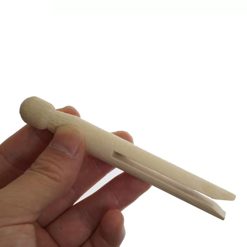 Mollette in Legno Montessori, spilli in Legno Naturale
