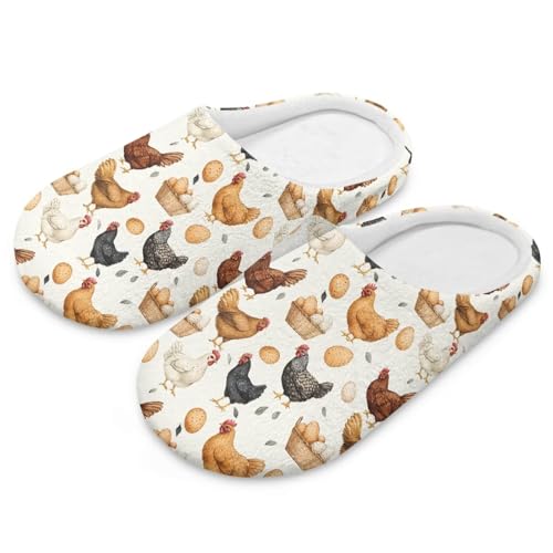 Womens Winter Slippers Comfortable Soft Cozy House Shoes Slip-on Indoor Bedroom Slippers for Women Men