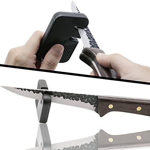 Nwestun Premium Boning Knife With Sheath & Pocket Knife Sharpener 6 Inch High Carbon Stainless Steel Professional Japanese Fillet Knife Meat Cleaver Hand Forged Chef Knives For Meat, Fish, Deboning #TOP4