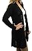 Forever Womens Long Sleeves Plain Crochet Knitted Waterfall Cardigan Sweater