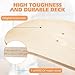 Honoson 12 Pack Blank Skateboard Decks Maple Skateboard Deck 7 Ply Wooden Skate Decks Natural Wood Double Tail Plain Concave Light Deck Bulk for Art Painting Home Decoration
