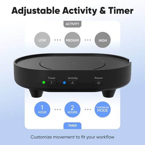 Image of Undetectable Mouse Mover Jiggler, Adjustable Activity, Optional Shut-Off Timer, Random Movement Engine, No Software, Quiet & Undetectable Operation, USA Company (Single Disc)