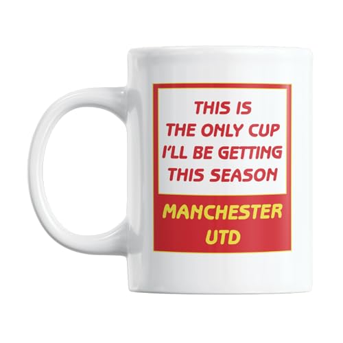 Gift Island Football Secret Santa Mug Gift for Man Utd Supporters | Mug Gift for Man Utd Fans | Football Stuff, Joke Mug for Friends, Colleague, Cousin, Uncle, Dad, Father, Son, Brother 11oz