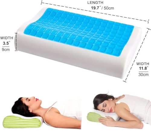 Image of Orthopedic Cervical Pillow for Neck and Shoulder Pain Relief Ergonomic Memory Foam Pillows for Sleeping Ideal for Chronic Neck Pain & Spinal Alignment Spondylitis & Contour Pillow (Design 5)