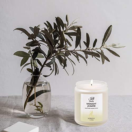 Candles For Home Scented- Midnight Jasmine Jar Candle, Candles Gifts For Women, Floral Candle Gift Idea, 7 Oz|50 Hour Long Lasting #TOP3