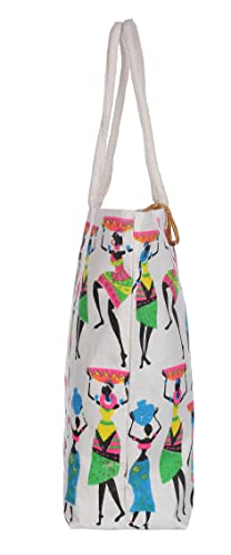 Image of SAINIK'S - ACCESS TO QUALITY Tote Bags for Women with Zip, College Bag for Girls, Tote Bag for Traveling & Daily Use | Gifts for Women -