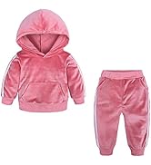 Verve Jelly Kids Toddler Baby Boys Girls Fall Winter Outfit Velvet Clothes Long Sleeve Hoodie Swe...