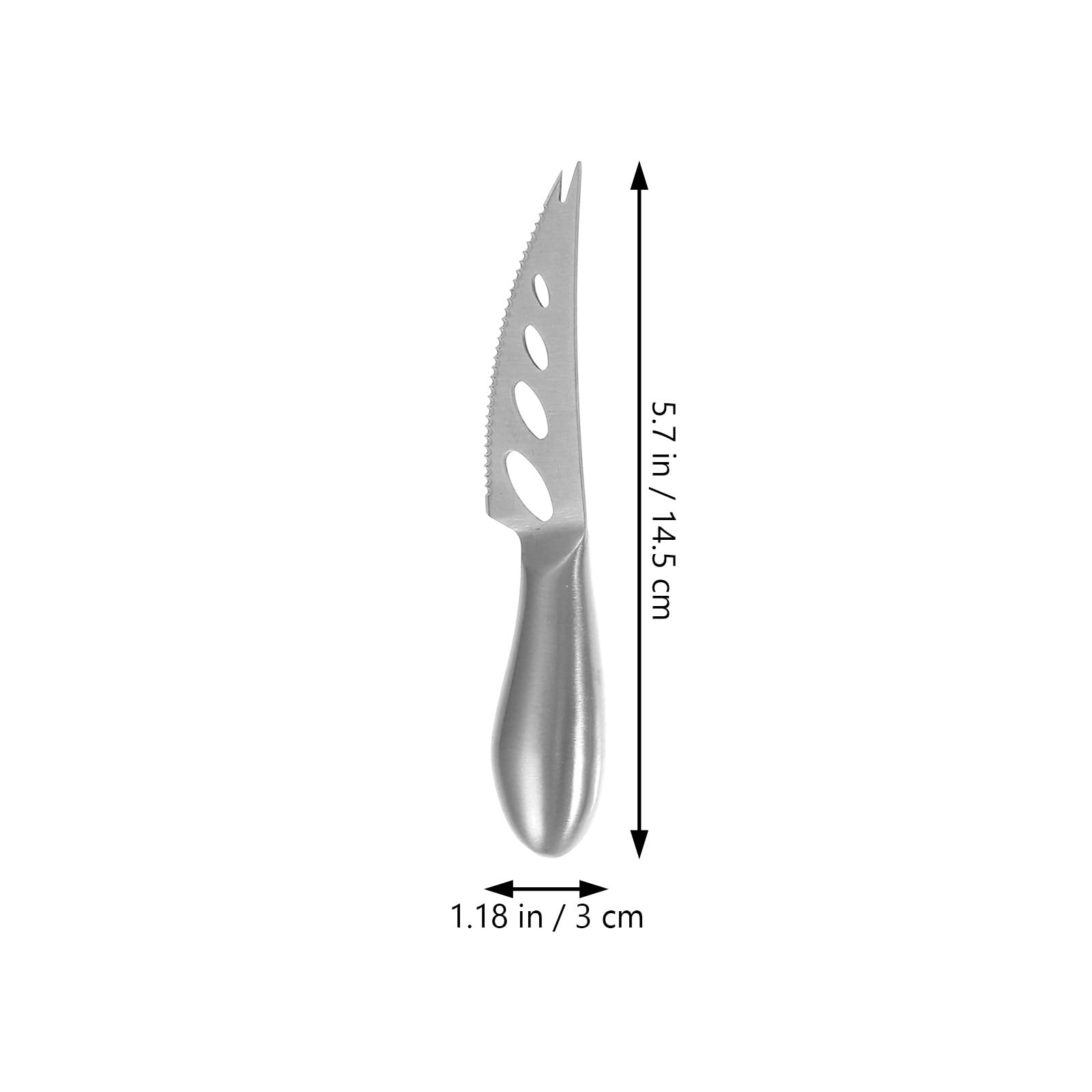 SECFOU de Couteaux à Fromage Manche Creux en Acier Inoxydable 6 Pièces Set Outils Cuisine Pratiques pour Découper Fromages Fermes Pâte Molle Cuisine Domestique et Service en Restauration