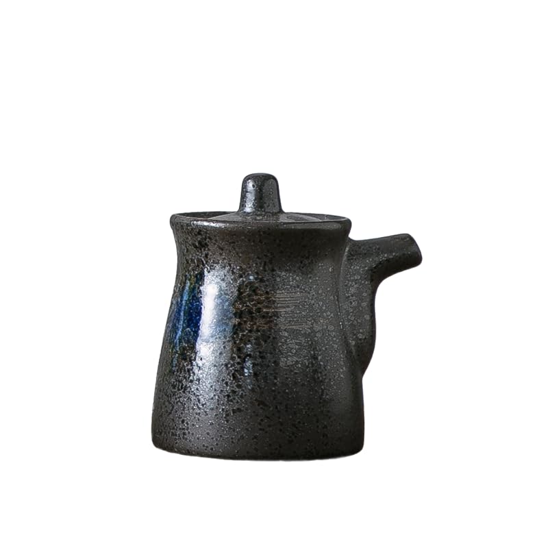 Dispensador de salsa de soja y aceite de 180 ml con tapa protectora para cocina moderna
