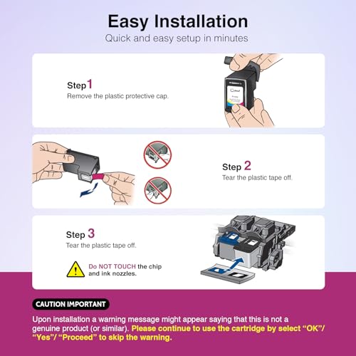 Cyloral 65XL Remanufactured Ink Cartridge Replacement for Envy 5055 5052 5058 Printer High Yield Combo Pack for HP 65 XL (1 Black) - Image 7