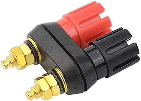 WMYCONGCONG 10 Pcs Dual 4mm Banana Plug Jack Socket Binding Post for Speaker Amplifier Terminal, Gold-plated