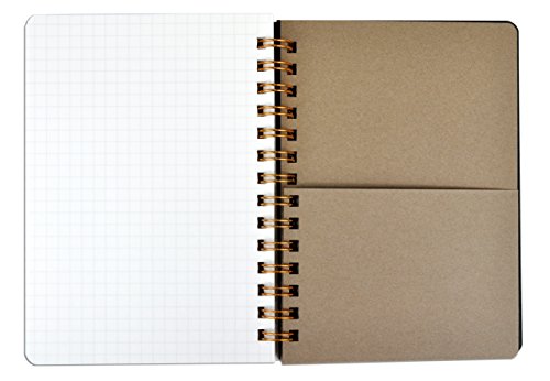 Cahier à reliure spirale Life Pocket Notes vert petit format bloc-notes