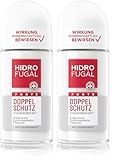 Hidrofugal FORTE DOPPEL SCHUTZ Roll-on, starker Antitranspirant Schutz gegen stress- und hitzebedingtes Schwitzen, Deo ohne Ethylalkohol mit vitalisierendem Duft (50 ml) (Packung mit 2)