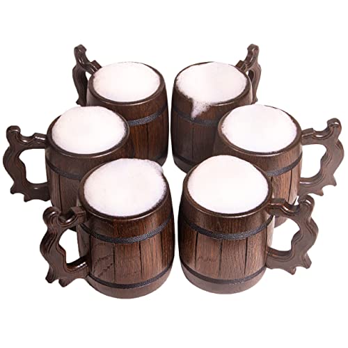 Set Of 6 Handmade Wooden Beer Mug Of Wood Eco Friendly Great Gift Ideas #TOP3