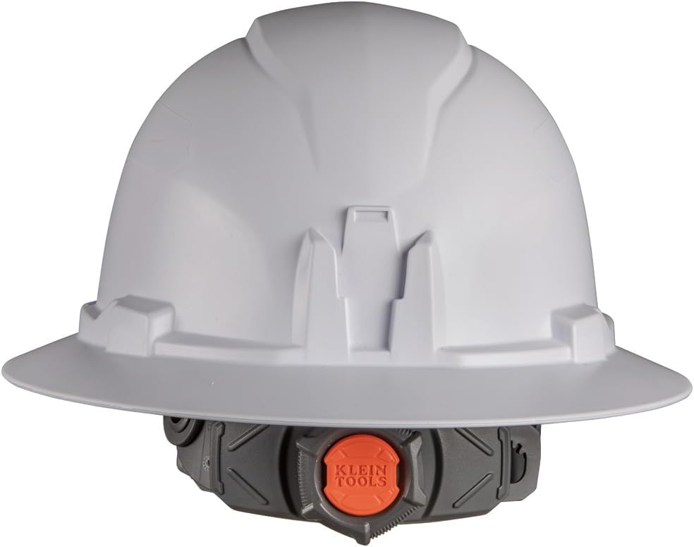 Klein Tools 60406RL Hard Hat, Rechargeable Headlamp, Non-Vented, Full Brim Style, Padded Self-Wicking Odor-Resistant Sweatband, Tested up to 20kV, White - Image 10