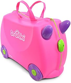 Trunki Childrens Ride-On Suitcase and Kid's Hand Luggage: Trixie (Pink)