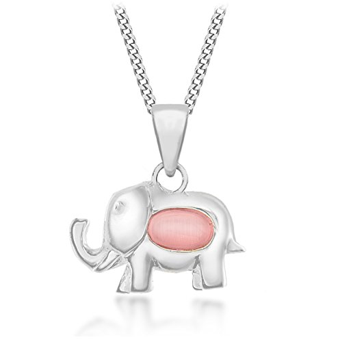Cadena con colgante de plata con ojo de gato de 46 cm, el regalo de mujer Tuscany Silver 8.44.3530